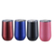 500ml Different Color Powder Coated Stainless Steel Stemless Wine Tumbler With Lid