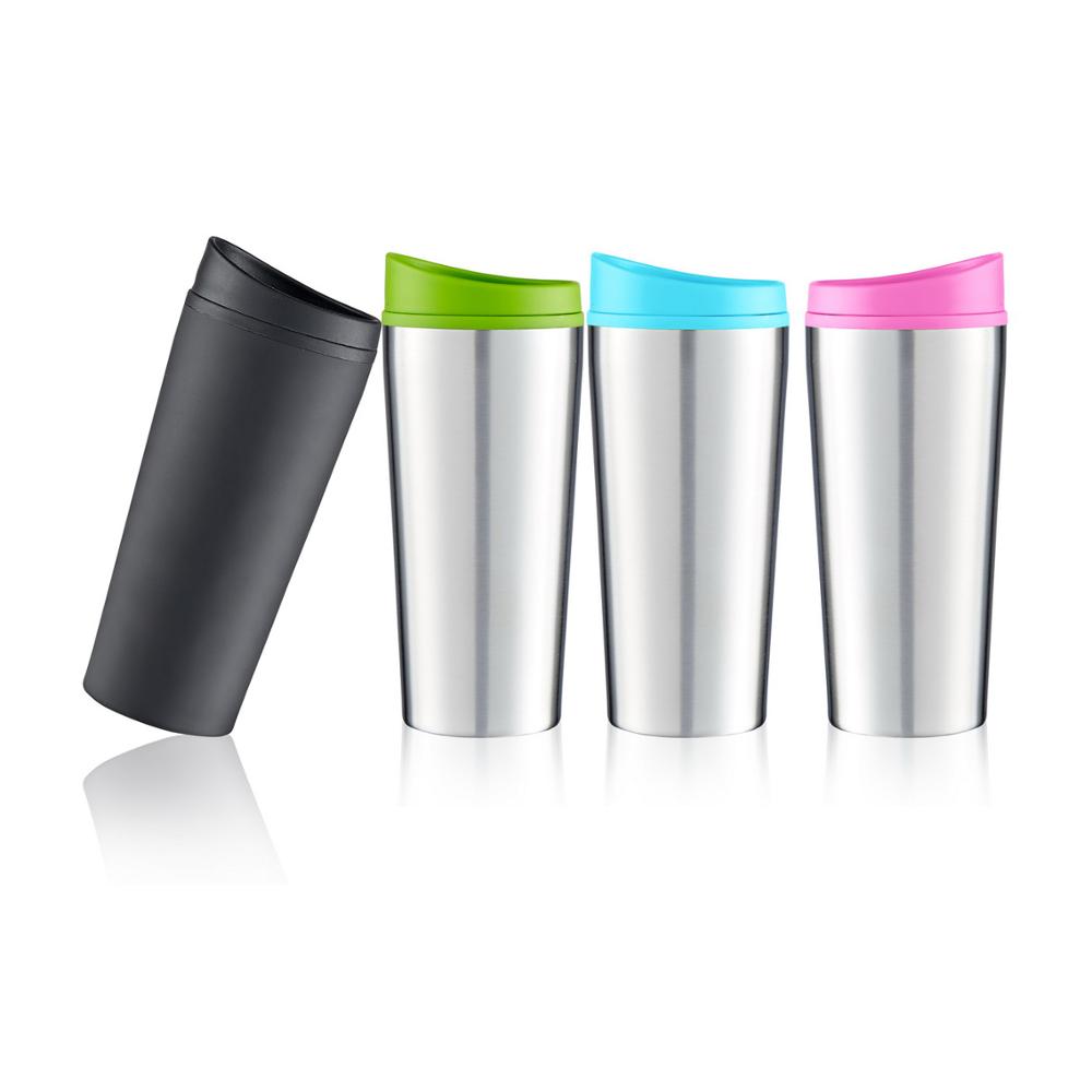 Double Wall Stainless Steel Auto Coffee Mug Travel Cup